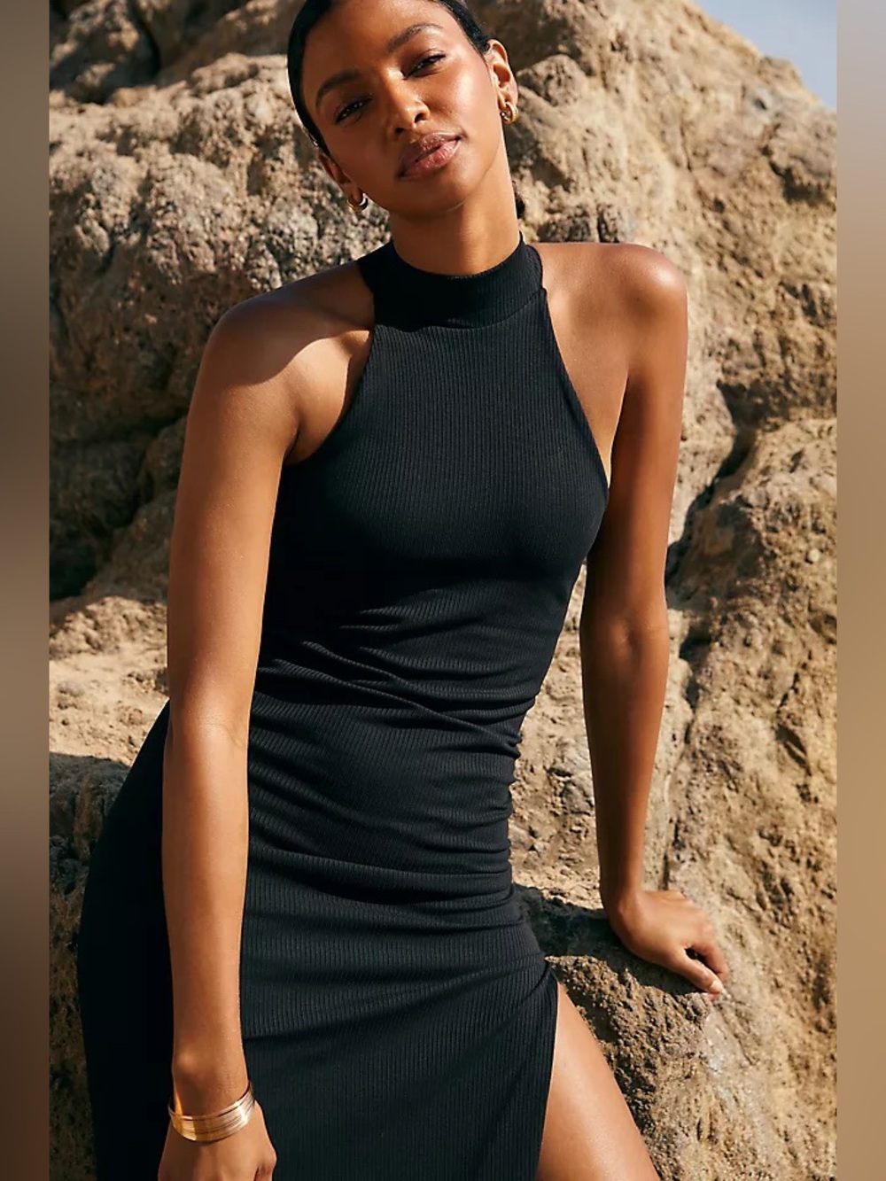 l*space Cherie Maxi Dress in Black Size S/M